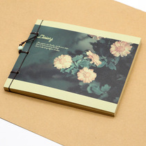 Ancient style handmade thread notepad portable small notebook tassel mini note book Chinese style small notebook