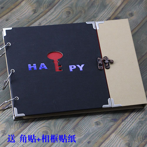 DIY photo album creative hollow heart handmade photo album commemorative album loose-leaf couple birthday gift memory photo album