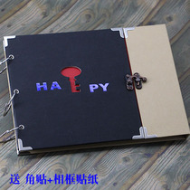 DIY Photo Album Creative hollow love handmade photo album book loose-leaf couple birthday gift memory album