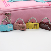 Code lock small padlock cabinet lock backpack luggage gym student dormitory door wire mini padlock head