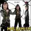 Halloween COSPLAY costume Children's mask Dance party Parent-child Indian costume Hunter savage costume