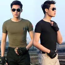 New outdoor sashimi T-shirts for men and women Summer short sleeves Training for training and military training for leisure 100 hitch comfortable and breathable