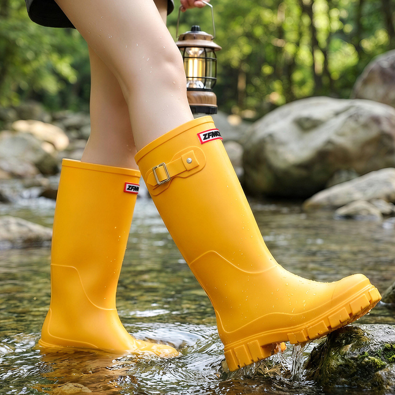Yunnan Hiking Foldable Rain Boots for Women, High-Top Soft-Soled Waterproof Shoes, Non-Slip Rubber Shoes, 2026 New Model Yunnan Hiking Foldable Rain Boots for Women, High-Top Soft-Soled Waterproof Shoes, Non-Slip Rubber Shoes, 2026 New Model