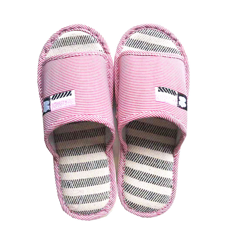 Slippers Muted Soft Floors Four Seasons Linen Men and women indoor outdoor thick bottoms Home Anti-slip lovers-Taobao