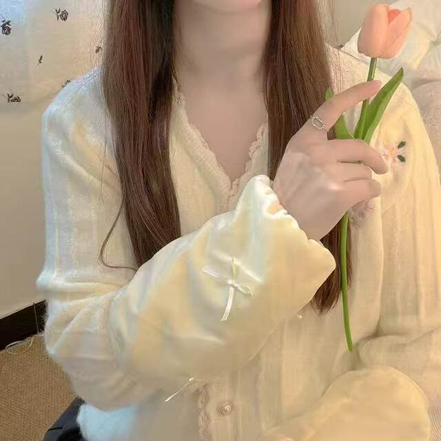 Cute bow sleeves for girls, versatile cotton sleeves, down jacket sleeves for work, anti-fouling and stain-resistant sleeve head ins