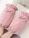 Autumn and winter bow-knot waterproof and oil-proof sleeves, impermeable, fashionable cuff protection, stylish women's anti-fouling and anti-dirty sleeves