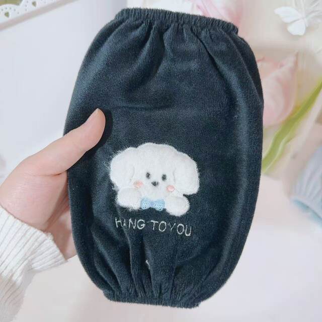 Short cute sleeves for middle and large children, anti-dirty sleeves, winter down jacket sleeves, student cotton sleeves, adult sleeves