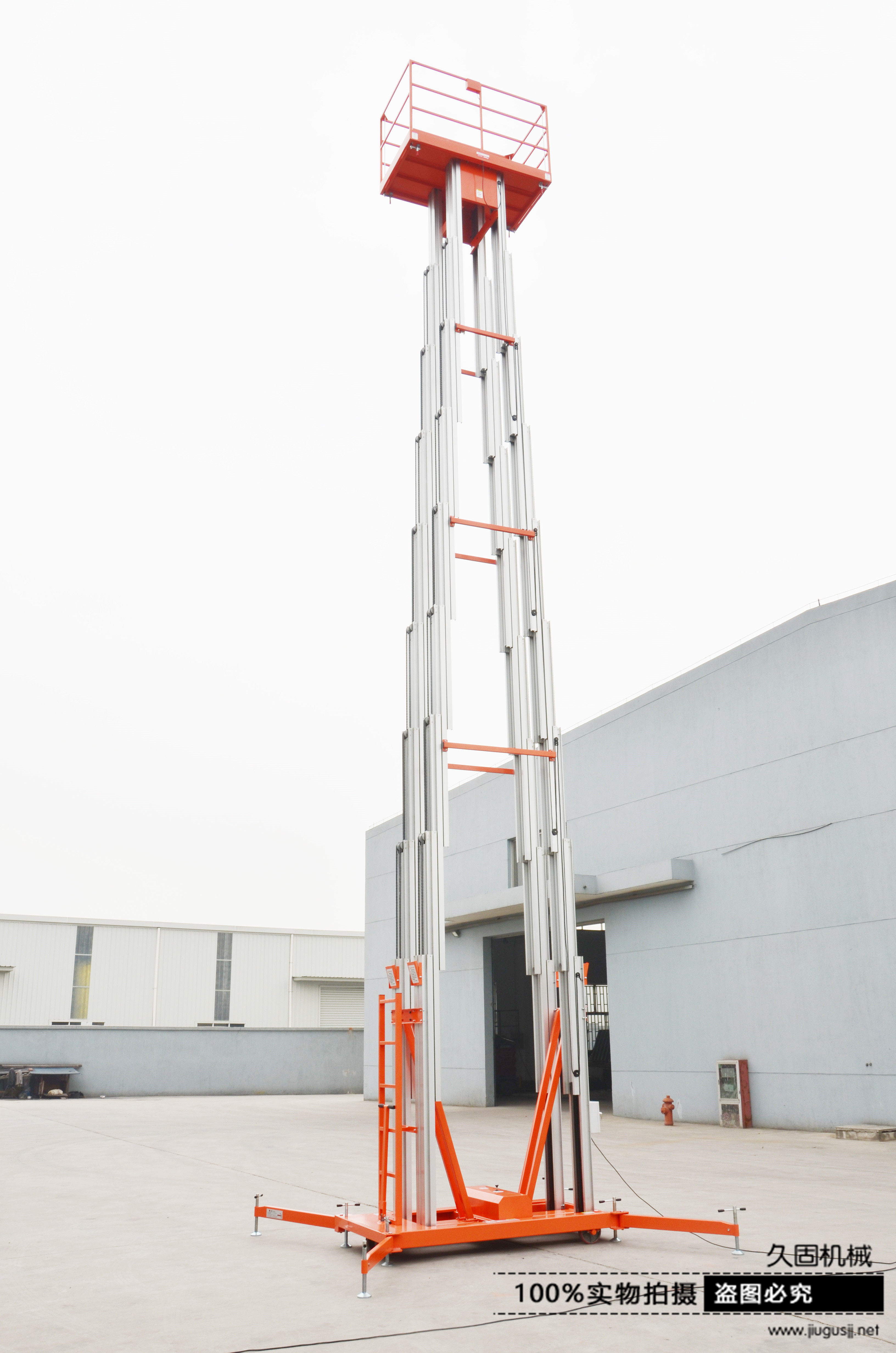 Four-mast type aluminium alloy lifter hydraulic lifting platform electric mobile lift 14 m 16 m 18 m