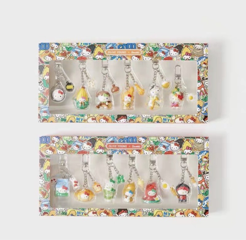 [in Stock] Korean Olive Young Sanrio Collaboration Hello Kitty Food City Pendant Blind Box