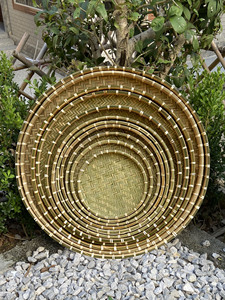 Handmade Bamboo Plaque Drying Dry Goods For Home Decorative Dustpan