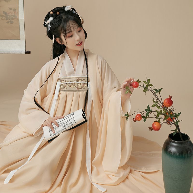 2026 New Style Women's Cross-Collar Chest-Length Ruqun, Ancient Style, Super Fairy-Like, Suitable for Daily Wear