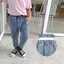 Qiqi Tong Cang boys jeans baby spring pants children trousers girls casual pants 2020 new Korean version