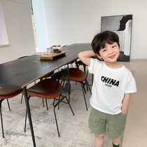 Qiqi Tong Cang childrens T-shirt boys 2020 new coat baby T-shirt children short sleeves Korean summer childrens clothing