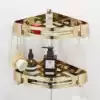 Bathroom shelf Hole-free toilet Toilet corner powder room Shower room Bath shower tripod Gold