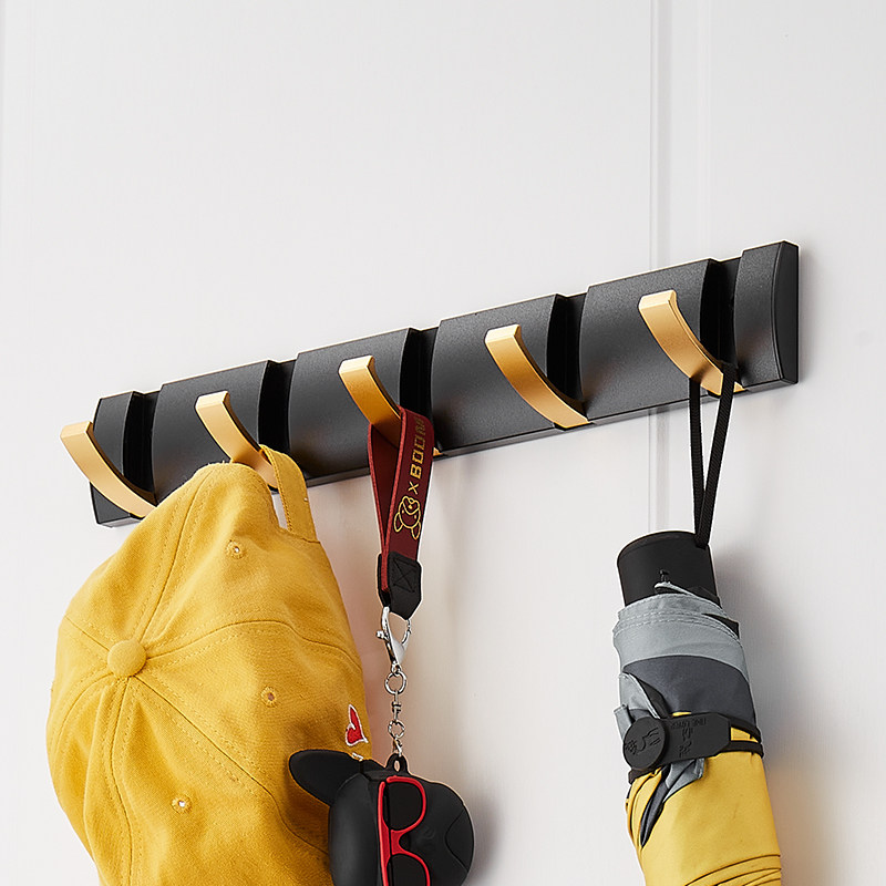 Creative invisible folding hanging hanging wall behind walls hanging clothes hat bag towel towel mask hook