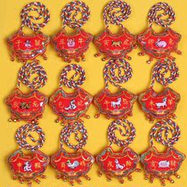 Zodiac Long Life Lock Sachet Dragon Boat Festival Wormwood sachet Portable pendant Zodiac Cow rat pig Halter Peace symbol