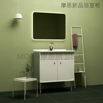 New product Moen bathroom cabinet combination ceramic one-body basin washbasin wash table floor cabinet Juli