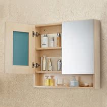 MOEN MOEN bathroom cabinet Cedar bathroom dual function storage cabinet storage cabinet simple waterproof mirror bathroom mirror cabinet