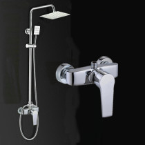 Shower set bathhouse hotel pressurized nozzle All copper shower bathing field hot and cold mixed water valve