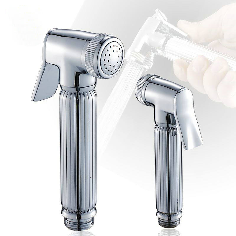 Full copper booster shower head toilet spray gun wash-wash cleaner body cleaning body toilet clear angle valve