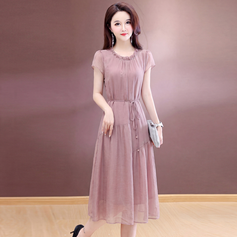 French-Style Dress for Women, Very Beautiful Long Dress, Summer 2026 New Trendy Popular Style, Elegant, Age-Reducing, Waist-Cinching Dress