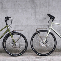 LKLM Cheerful Platform Front Shelf Long-distance Load 304 Stainless Steel Bag Hanging Bike Luggage Rack