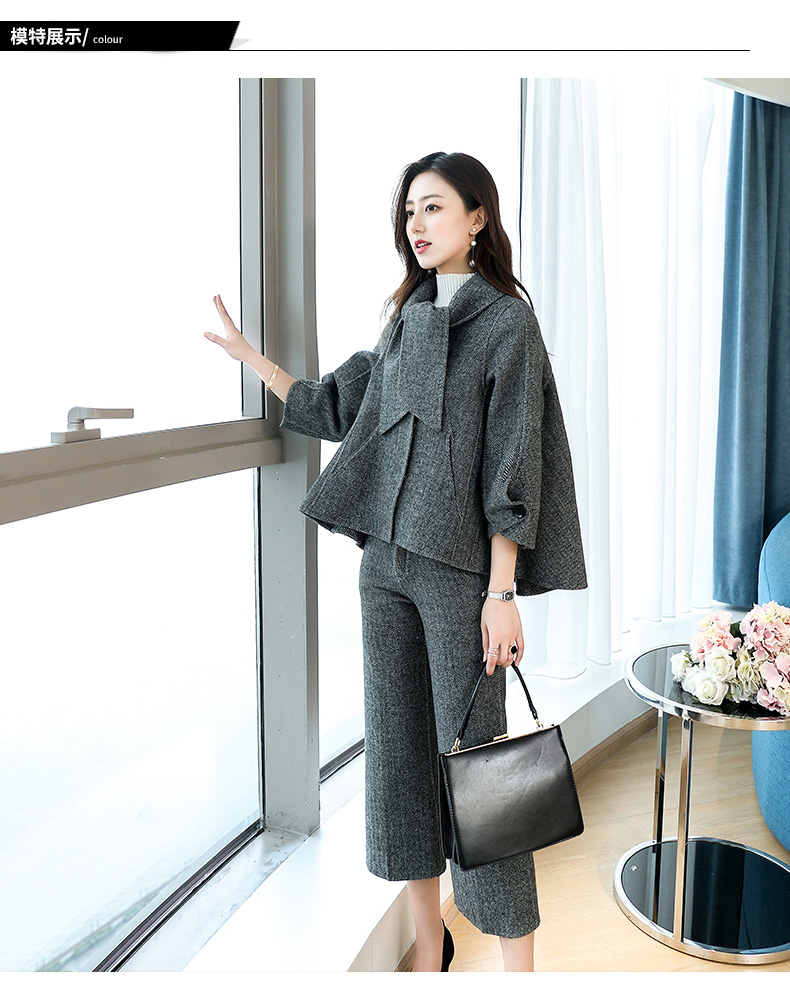 Chống mùa giải phóng mặt bằng mới ngắn ngắn búp bê len áo len hai mặt cashmere áo của phụ nữ áo choàng áo dạ nữ dáng ngắn