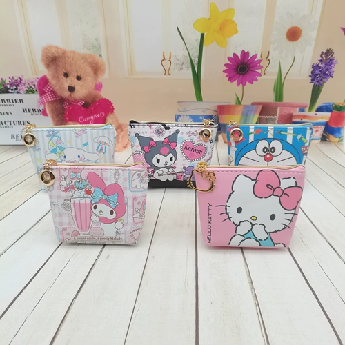 Hello Kitty, мультяшные маленькие монеты, кошелек с молнией, наушники