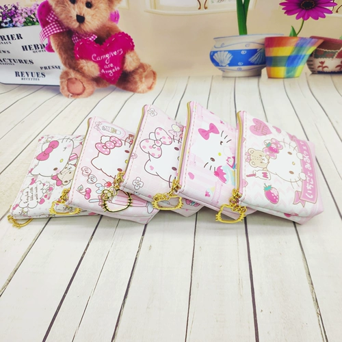 Hello Kitty, мультяшные маленькие монеты, кошелек с молнией, наушники