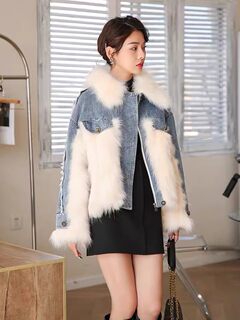 2023 Tuscan Wool Fashionable Women's Long Sleeve Light Luxurious Loose Large Jacket Winter Mid-Length Style