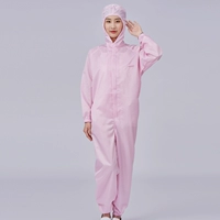 Розовый комбинезон с капюшоном и обновленной молнией с большими зубцами