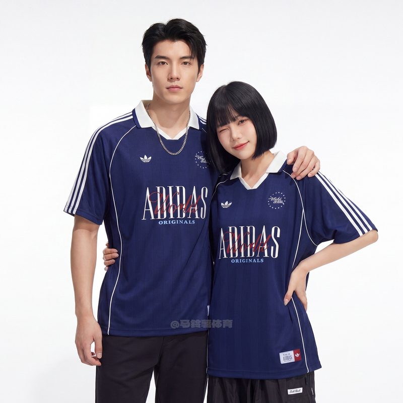 Adidas Adidas Trefoil Football Style Casual Sports Polo Shirt Men's Short-Sleeved T-Shirt 2026 Summer