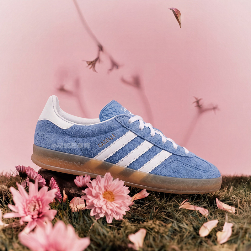 Adidas Adidas Training Shoes Clover Sports Casual Sneakers for Men and Women 26 Years New Blue and White Hq8717