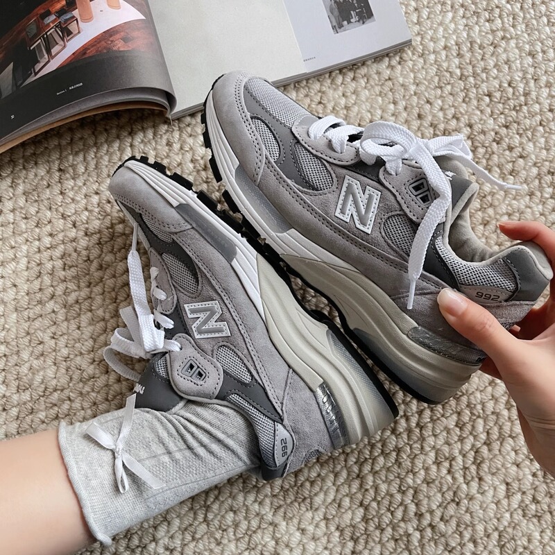 New Balance Nb992 Original Gray Unisex Sports Running Shoes Retro Dad Shoes Made in the Usa U992Gy
