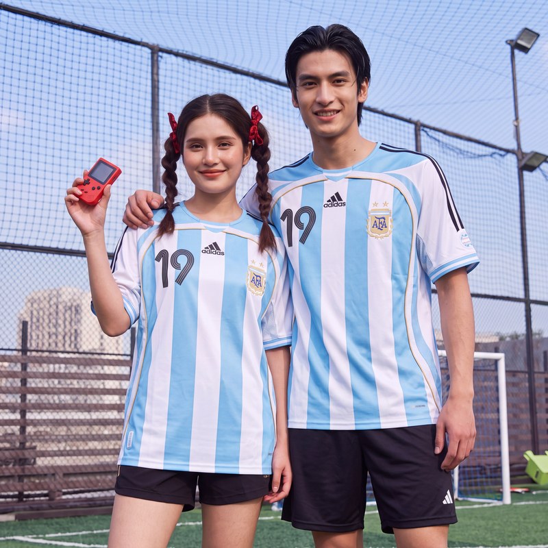 Adidas 2026 World Cup Short-Sleeved Argentina Messi Version Quick-Drying Short-Sleeved Fan Version Jersey Jn3708