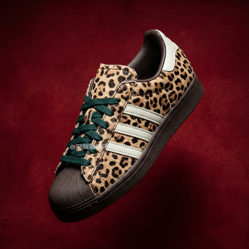 Adidas Superstar Adidas 26 Trefoil Leopard Print New Shell Toe Casual Sneakers Ki4203