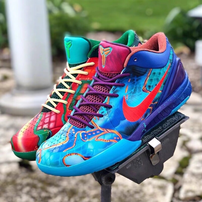 Nike Kobe 8 What the Kobe 8 Blue and Orange Men's Basketball Shoes Authentic Hm9621-900