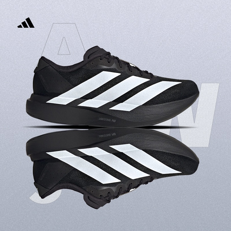 Adidas Adizero Evo Sl Running Shoes Summer Black Running Shoes Jh6206 Men and Women Jp7149