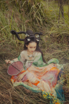 Zixong Oriental aesthetic design Garden dream Hanfu embroidered Hanfu Qi chest skirt Cheng Mud inkstone