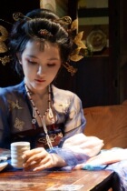 Zixong Oriental aesthetics Garden Dream Hanfu Silk embroidered Hanfu chest skirt Parting people