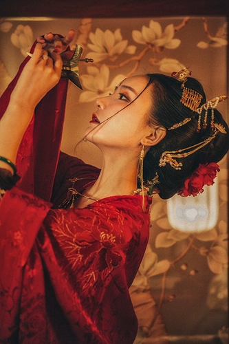 Zisong Oriental Aesthetic Park, мечтая о юбке ханфу ци, настройке губ Hanfu