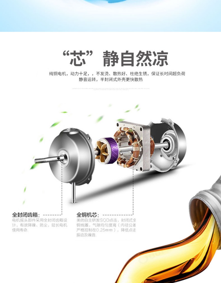 Quạt trần lạc đà treo tường 18 inch quạt điện nhà hàng treo tường quạt lắc đầu bằng nhôm quạt lá đồng nguyên chất - Quạt điện quạt trần cao cấp