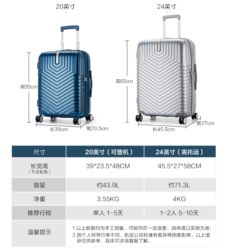 爱华仕 商务行李箱 旅行箱 20寸 图10