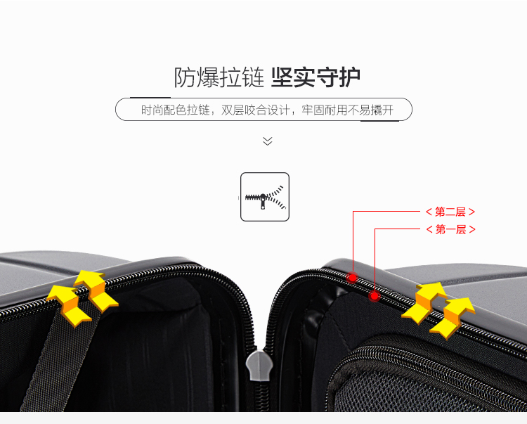 Aihua Shi vali nam 24 inch máy bay hộp hành lý 20 inch nữ dây kéo nổ chống bánh xe phổ quát trường hợp xe đẩy - Va li vali vải