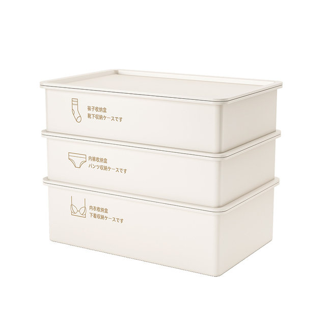 Japanese light luxury underwear storage box, household socks and underwear compartment artifact, drawer-type three-in-one organizer in the wardrobe
