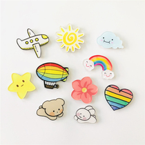 Half plum personality creative acrylic refrigerator stickers decorative animals fruit cute children early education cognitive magnetic stickers