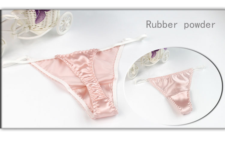 Tang jingsi mùa hè lụa nữ thoải mái thở căng không có dấu vết eo thấp lụa thong sexy t quần đồ lót