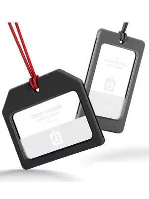 German MODERN creative simple work permit card set two sides access control bus neck rope set customization