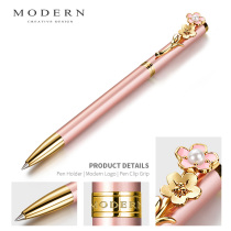 German MODERN CHERRY BLOSSOM METAL TREASURE Pen Stun Pen Stun Pen 0 5 Business Gift Lettering