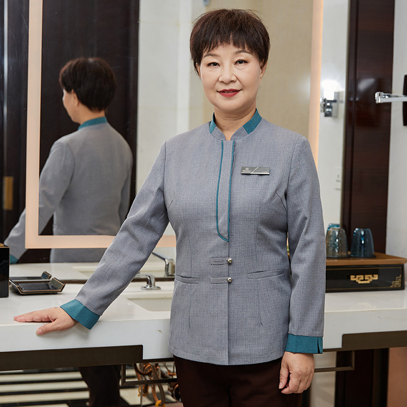 Cleaning workwear Long sleeves Lady Hotel Guest House Aunt Cleaners Winter Suit Housekeeping Property PA Uniform